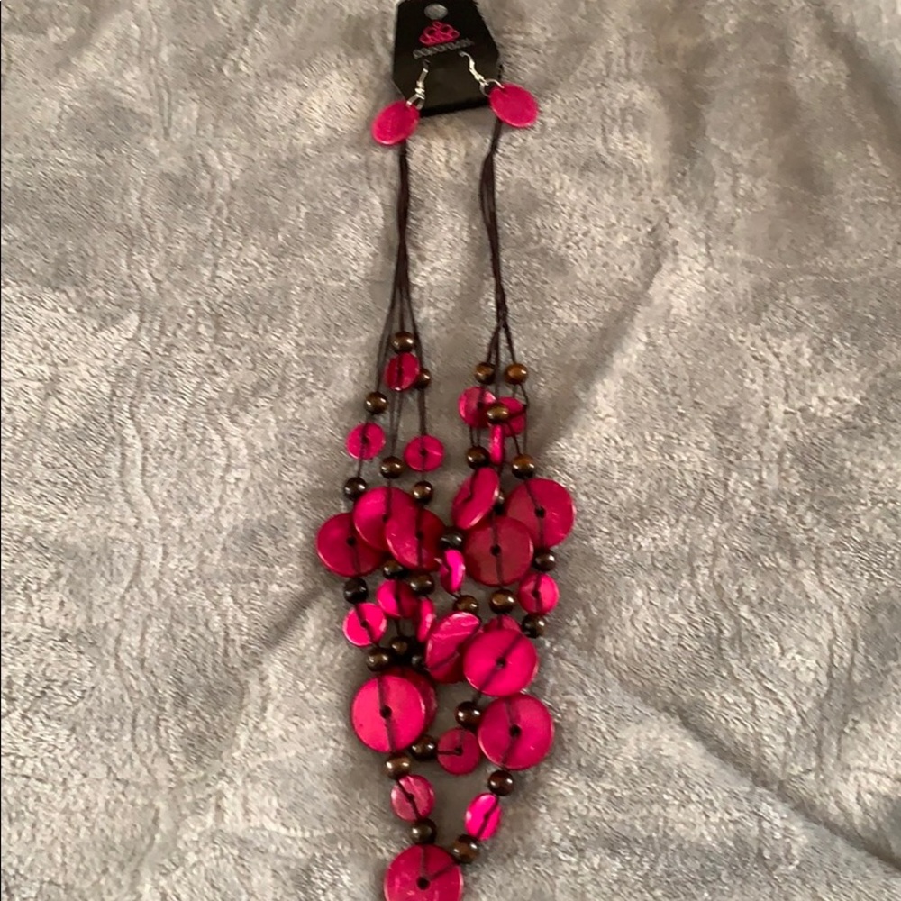 Necklace and earrings